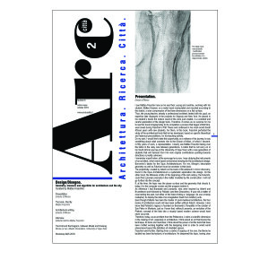 On – line: Arcduecittà n°6 New Edition– Design/Disegno. Geometry, measure and algorithm for architecture and the city.  Curated by Matteo Fraschini. – visita la sezione ‘il numero’ e scarica gratuitamente il pdf