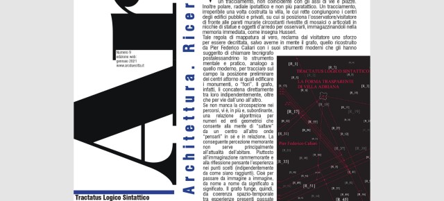 On – line: Arcduecittà n°9 – Tractatus Logico Sintattico – visita la sezione ‘il numero’ e scarica gratuitamente il pdf