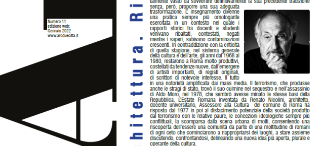 On – line: Arcduecittà n°11 – Gli anni '70 a Roma, il Politecnico – visita la sezione ‘il numero’ e scarica gratuitamente il pdf