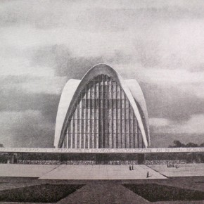 6 - Elevation of Nervi’s scheme of the New Norcia Cathedral and Monastery. Courtesy New Norcia Archive